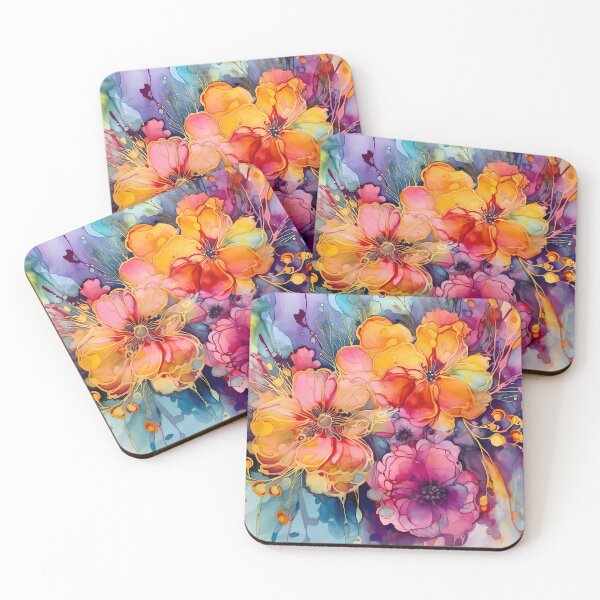 Item preview, Abstract Floral : Alcohol Ink  designed and sold by MTJ-Mushrooms.