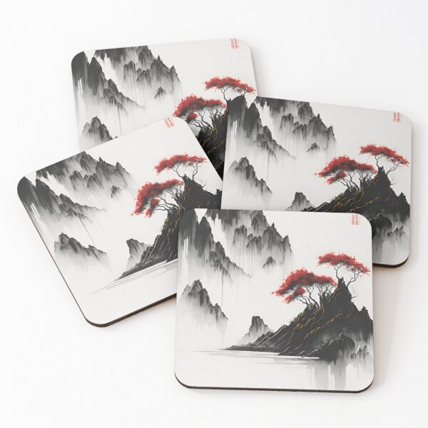 Item preview, "Whispering Serenity: Enchanting Muted Chinese Ink Painting" designed and sold by PRINT SCAPE.