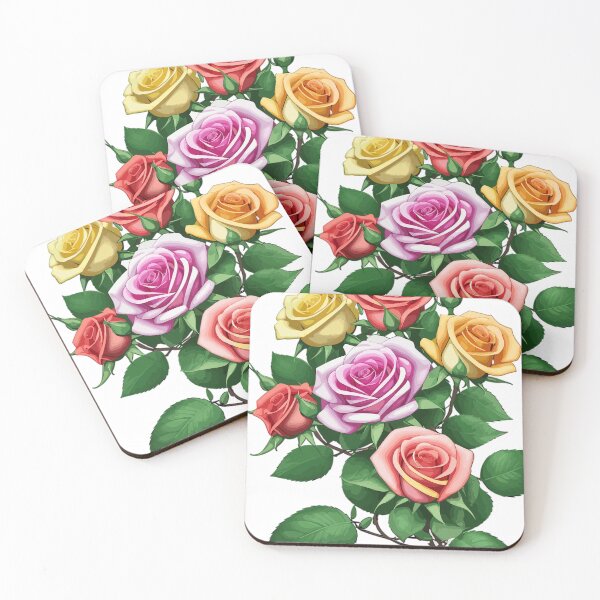 Item preview, Vibrant Rainbow Roses designed and sold by printyai.