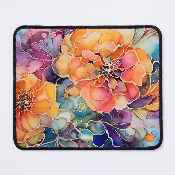Item preview, Abstract Floral : Alcohol Ink designed and sold by MTJ-Mushrooms.