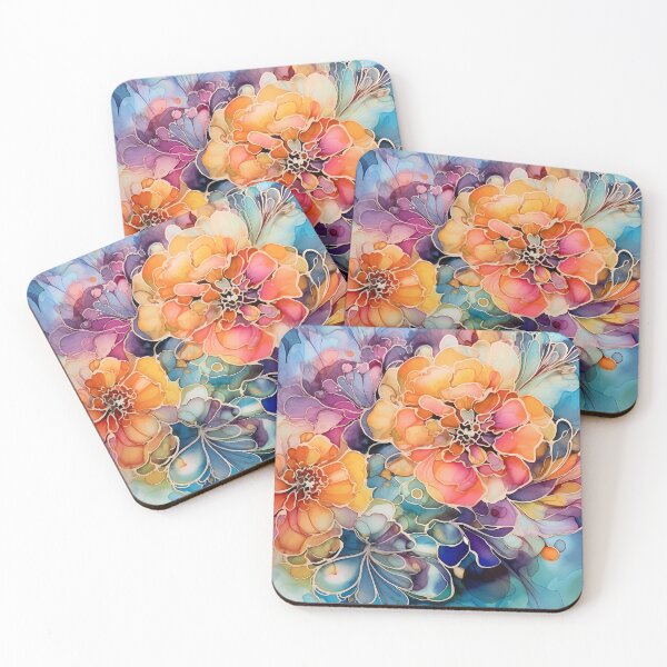 Item preview, Abstract Floral : Alcohol Ink  designed and sold by MTJ-Mushrooms.