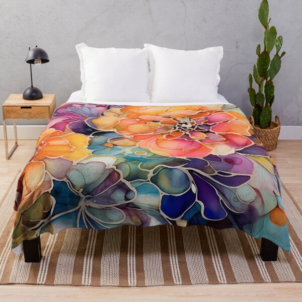 Artikelvorschau, Abstract Floral : Alcohol Ink  entworfen und verkauft von MTJ-Mushrooms.