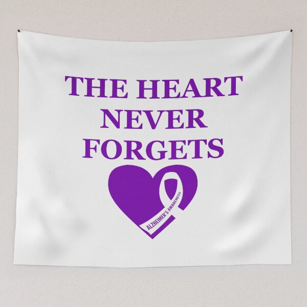 Item preview, The heart never forgets, Alzheimer’s awareness  designed and sold by Allie Rockhill.