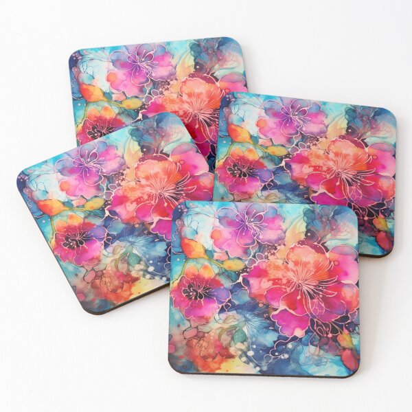 Item preview, Abstract Floral : Alcohol Ink  designed and sold by MTJ-Mushrooms.