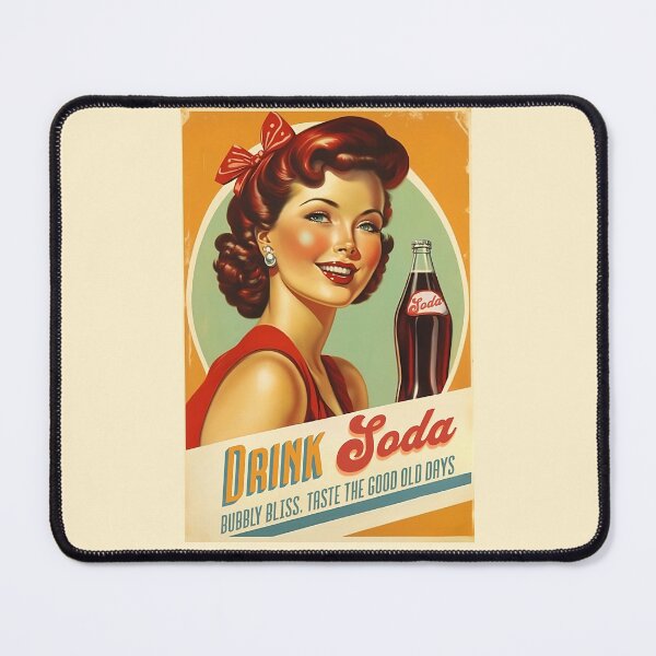 Item preview, Drink Soda Retro Poster designed and sold by vintage-grrrl.