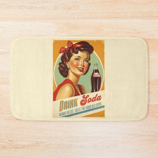 Item preview, Drink Soda Retro Poster designed and sold by vintage-grrrl.
