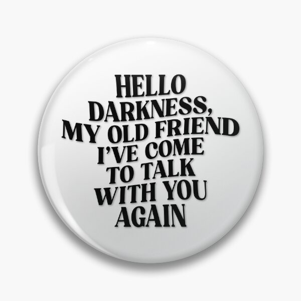 Item preview, Hello darkness (black) designed and sold by didijuca.