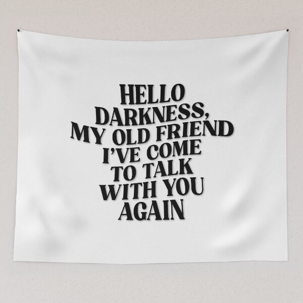 Item preview, Hello darkness (black) designed and sold by didijuca.