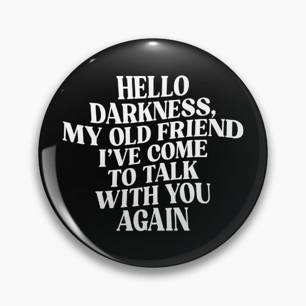 Item preview, Hello darkness (white) designed and sold by didijuca.