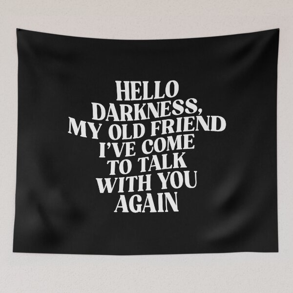 Item preview, Hello darkness (white) designed and sold by didijuca.