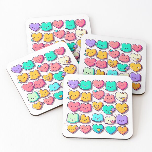 Item preview, Colorful Hearts: A Sweet and Cheerful Detail designed and sold by SweetMagicDream.
