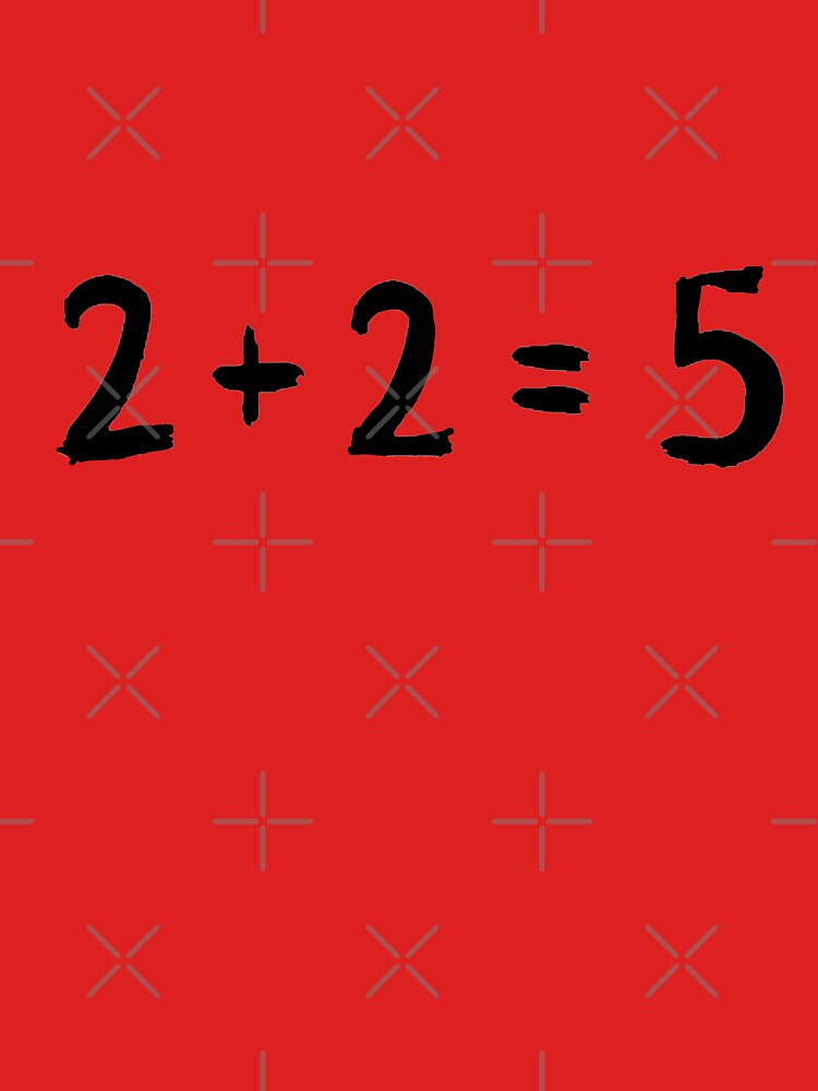 Thumbnail 7 von 7, Classic T-Shirt, 2 + 2 = 5 George Orwell 1984 inspiriert designt und verkauft von Ice-Tees.