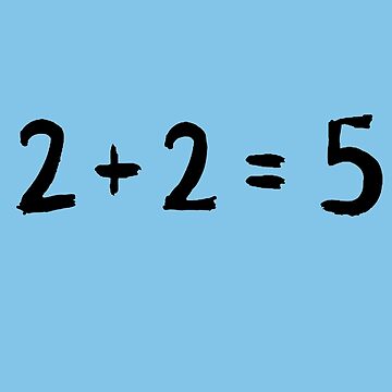 Vorschaubild zum Design 2 + 2 = 5 George Orwell 1984 inspiriert von Ice-Tees