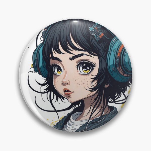 Item preview, Cute girl wearing headset. designed and sold by Amorndetch.