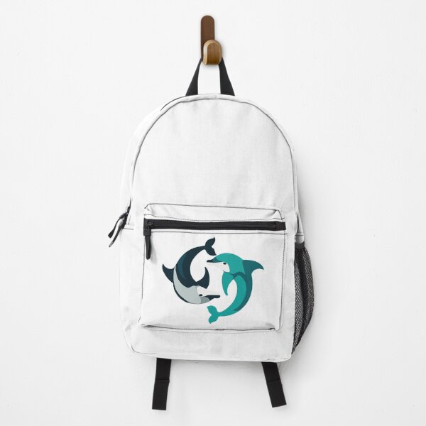 Item preview, Stunning Mid Century Modern Blue Dolphin Yin Yang Symbol Design designed and sold by SorryFrog.