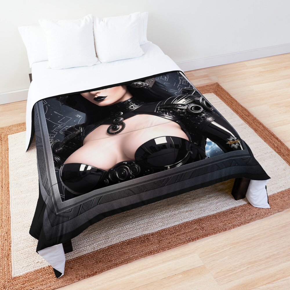 Star Navigator Astnya Travae Beautiful AI Concept Art Portrait by Xzendor7 Comforter