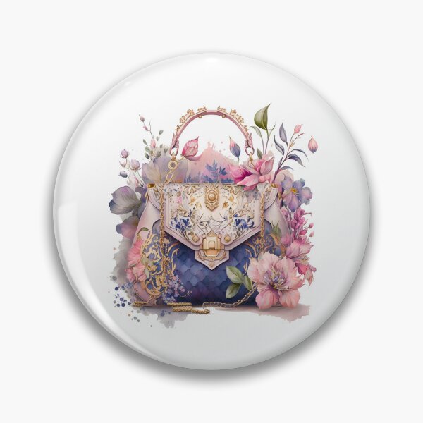 Artikelvorschau, Luxuriöse Designer-Tasche mit Blumenmuster entworfen und verkauft von DreamiDreams.