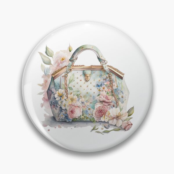 Artikelvorschau, Luxuriöse Designer-Tasche mit Blumenmuster entworfen und verkauft von DreamiDreams.
