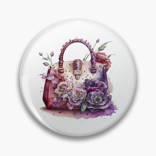 Artikelvorschau, Luxuriöse Designer-Tasche mit Blumenmuster entworfen und verkauft von DreamiDreams.