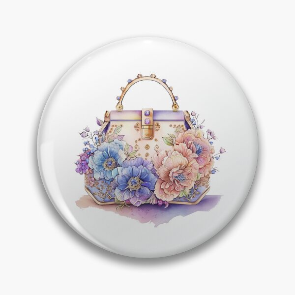 Artikelvorschau, Luxuriöse Designer-Tasche mit Blumenmuster entworfen und verkauft von DreamiDreams.