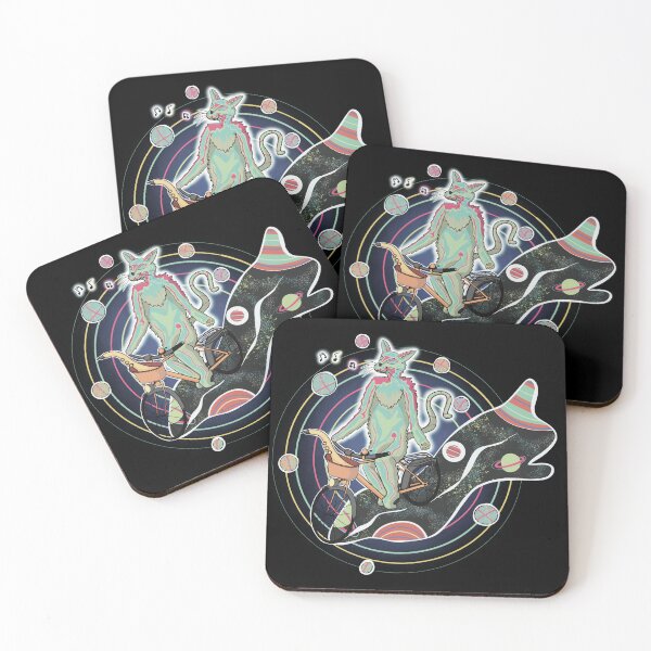 Item preview, BICYCLE DAY - COSMIC CAT ON A BICYCLE RIDES THROUGH SPACE designed and sold by Ascendence.