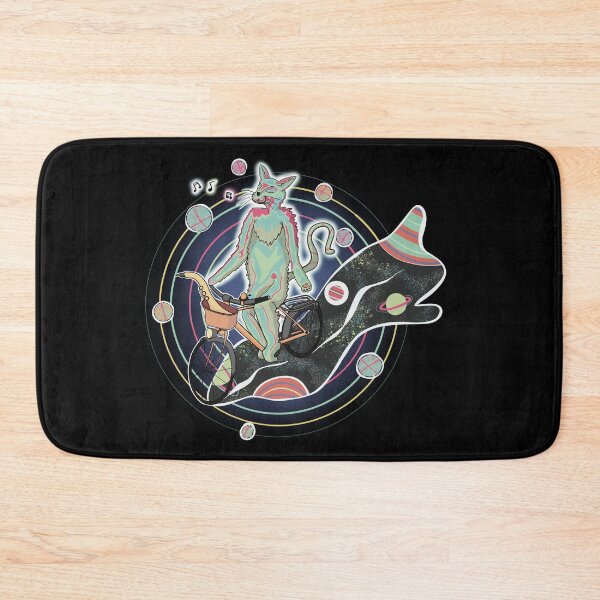 Item preview, BICYCLE DAY - COSMIC CAT ON A BICYCLE RIDES THROUGH SPACE designed and sold by Ascendence.