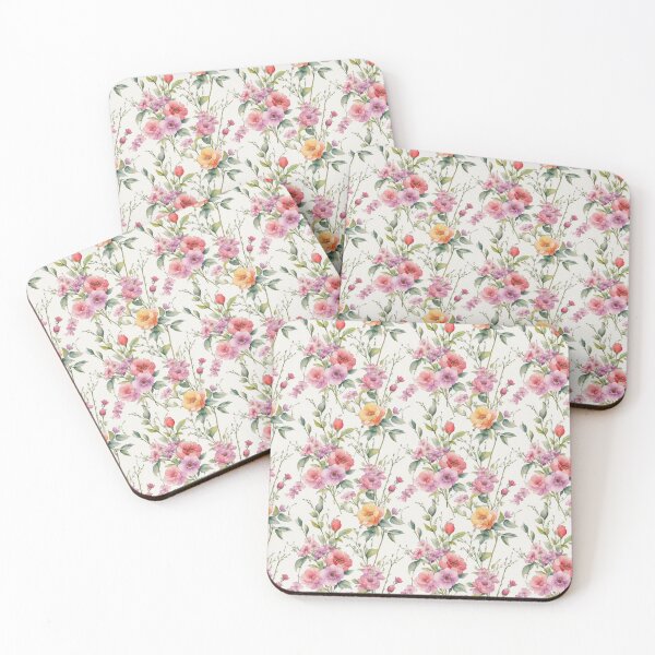 Item preview, Serene Blooms: A Delightful Watercolor Floral Seamless Pattern designed and sold by CelTopSkinz.
