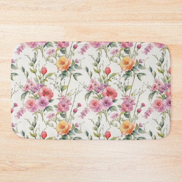 Item preview, Serene Blooms: A Delightful Watercolor Floral Seamless Pattern designed and sold by CelTopSkinz.