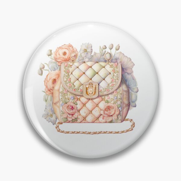 Artikelvorschau, Luxuriöse Designer-Tasche mit Blumenmuster entworfen und verkauft von DreamiDreams.