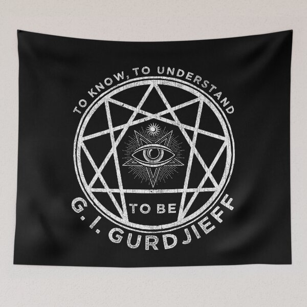 Item preview, George Ivanovich Gurdjieff, Enneagram, "To Know, To Understand, To Be" designed and sold by Proverbial Wisdom Design.