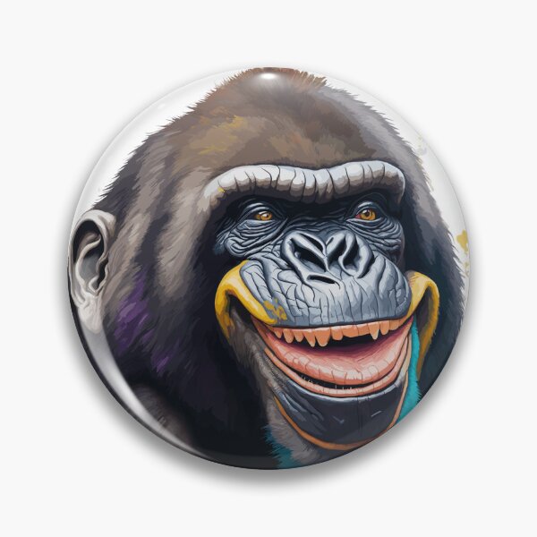 Item preview, DPrompt Design, T-Shirt, Funny Animals Shirt, Dad Gifts, Mom Gift, Their Gifts , Graphic Tee, Cute Smile Gorilla designed and sold by DPrompt.