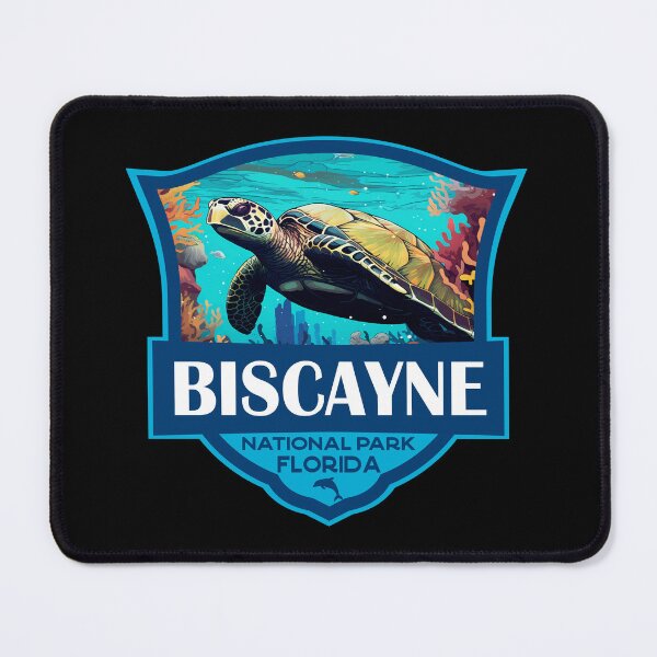 Item preview, Biscayne National Park Turtle Travel Retro Badge designed and sold by KrisSidDesigns.