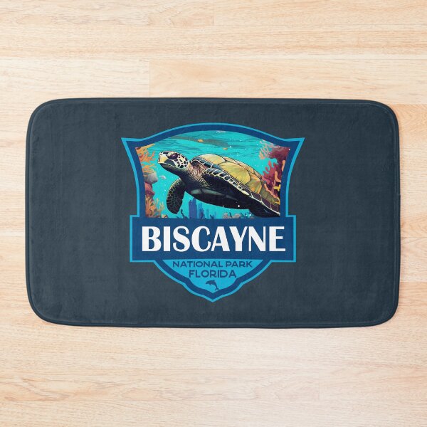 Item preview, Biscayne National Park Turtle Travel Retro Badge designed and sold by KrisSidDesigns.