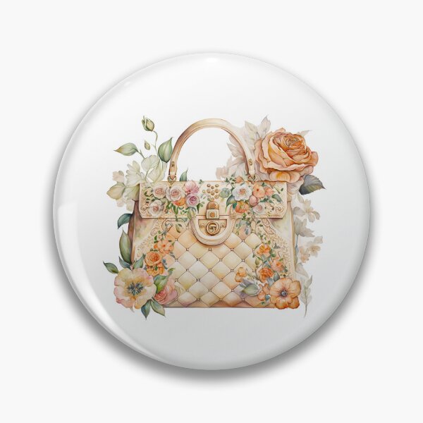 Artikelvorschau, Luxuriöse Designer-Tasche mit Blumenmuster entworfen und verkauft von DreamiDreams.