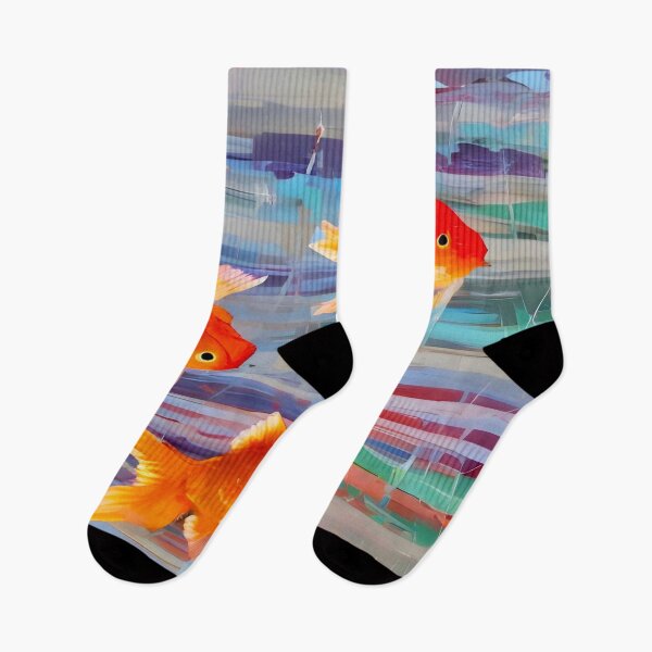 Item preview, Playful Goldfish Abstract  designed and sold by Dana Roper.