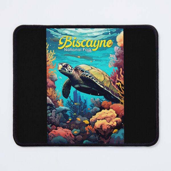 Item preview, Biscayne National Park Turtle Illustration Retro designed and sold by KrisSidDesigns.