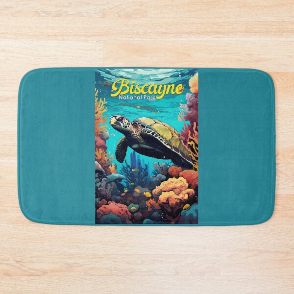 Item preview, Biscayne National Park Turtle Illustration Retro designed and sold by KrisSidDesigns.