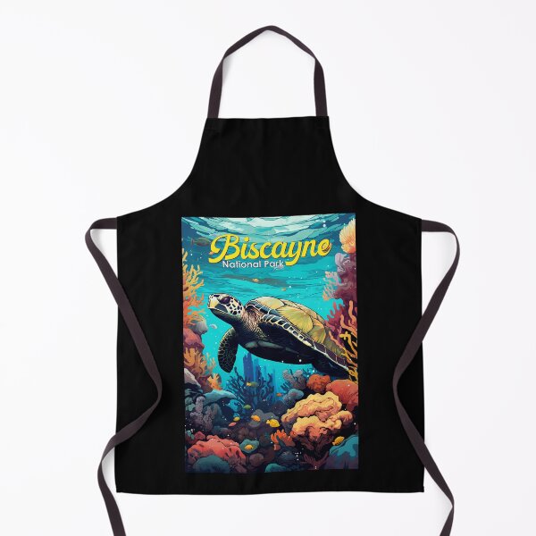 Item preview, Biscayne National Park Turtle Illustration Retro designed and sold by KrisSidDesigns.