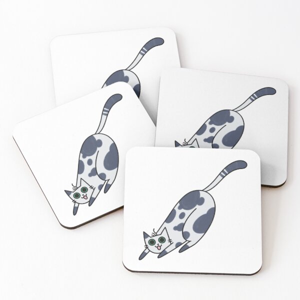 Item preview, Stretching Blue Cat designed and sold by artbybiyan.