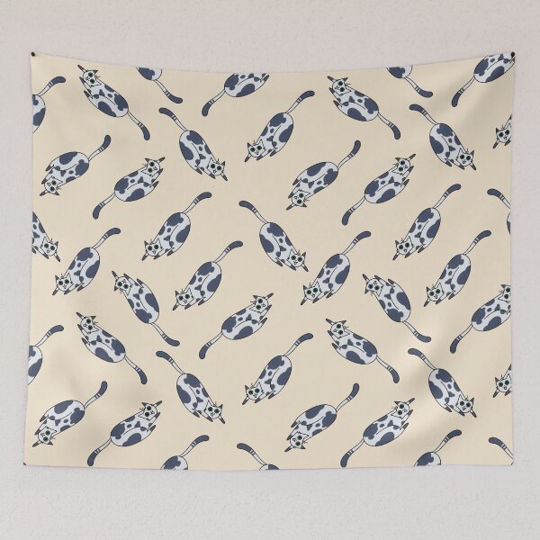 Item preview, Stretching Blue Cat designed and sold by artbybiyan.