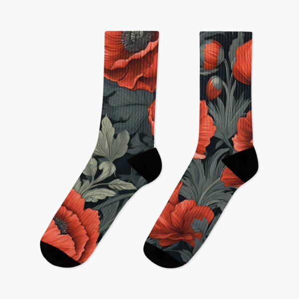 Item preview, Red poppies. Beautiful artistic pattern. designed and sold by Kiyomi  Mizushima.