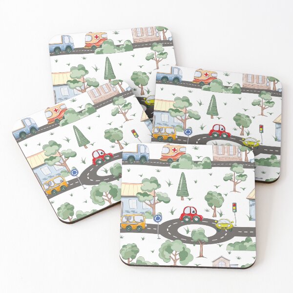 Item preview, Traffic Cars in Town Child Pattern designed and sold by Melissify.