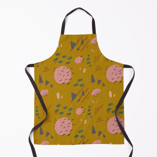 Item preview, Abstract pink stroke minimal yellow pattern sketch designed and sold by Yana Mustafina | Boho Soulful Designs.