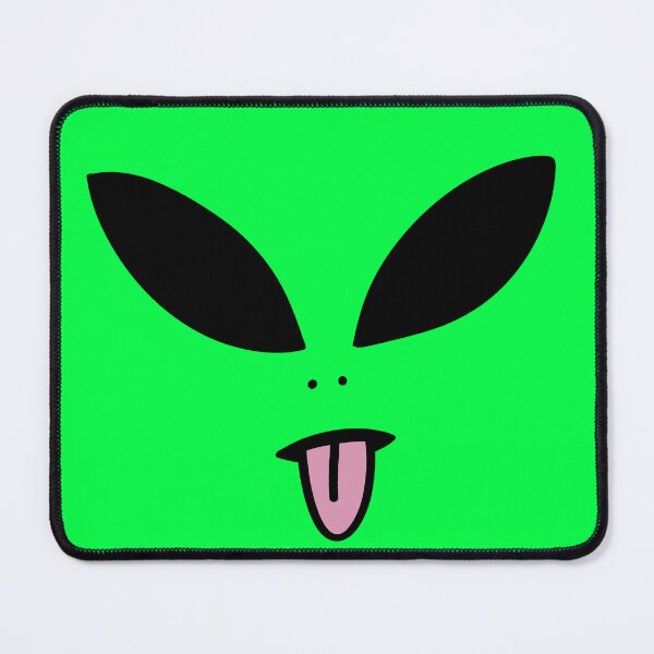 Item preview, Alien head green face designed and sold by AreaStickers.
