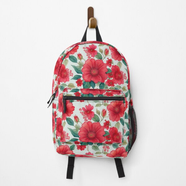 Item preview, Scarlet Elegance: An Extraordinary Watercolor Pattern of Captivating Red Flowers designed and sold by CelTopSkinz.