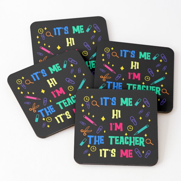 Item preview, It's Me Hi I'm The Teacher It's Me, Funny quote teacher appreciation designed and sold by abdelhak2005.