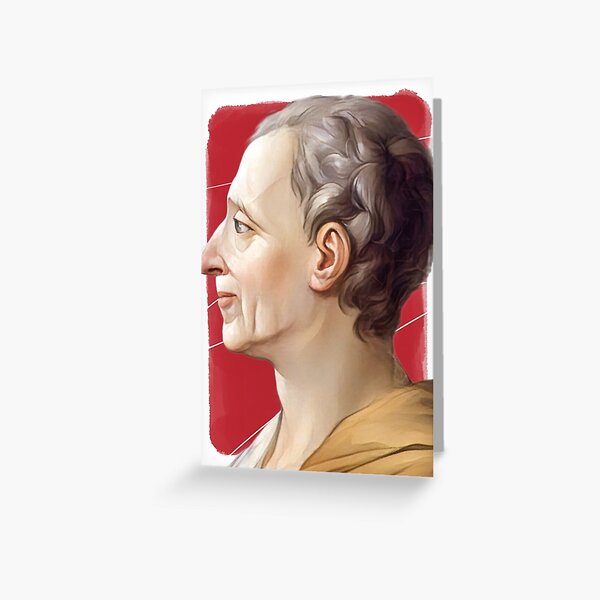 Item preview, French philosopher Montesquieu illustration  designed and sold by Litstoy.