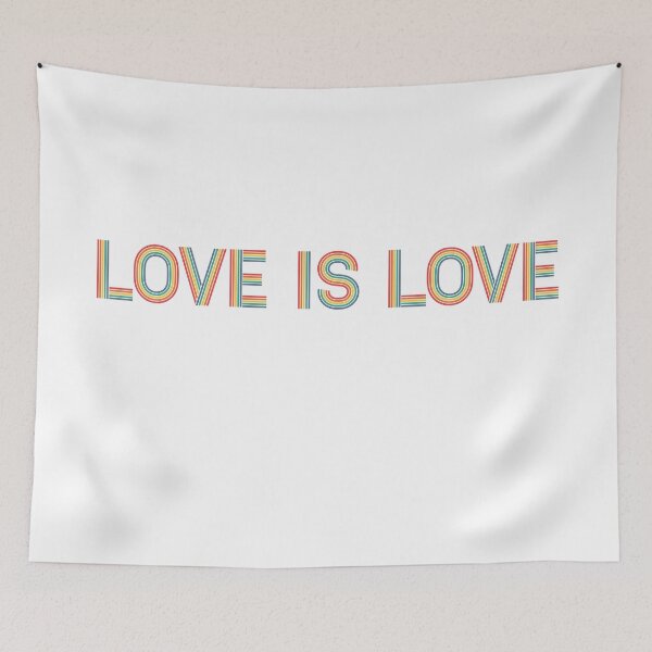 Item preview, Love is Love Retro Colorful Rainbow designed and sold by Highway24.
