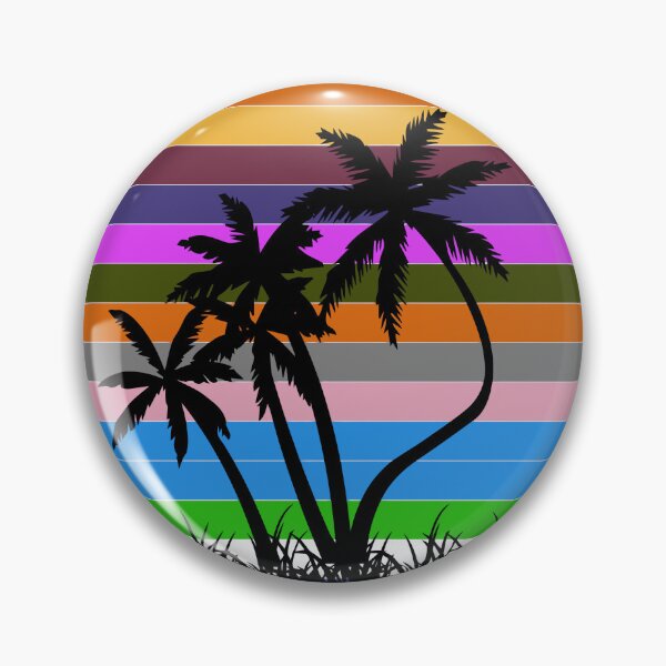 Item preview, Palm trees on a background of diffused colors designed and sold by LittleBital.