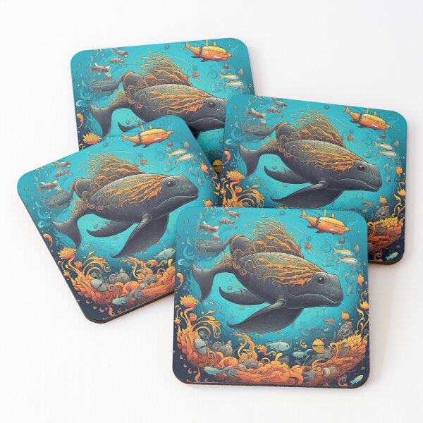 Item preview, Object Odyssey: Hyper-Detailed Fish Amidst a Vibrant Colorscape designed and sold by Bee Happy Creative™.